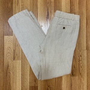 J Crew 100% linen trousers 0